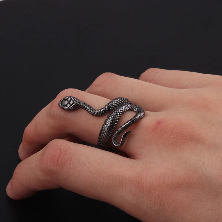 Gothic Snake Rhinestone Ring