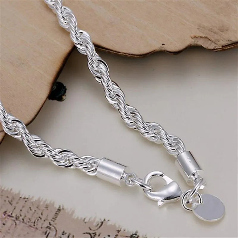 Classic Rope Sterling Bracelet